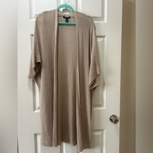 Forever 21 Beige Open-Weave Knit Top